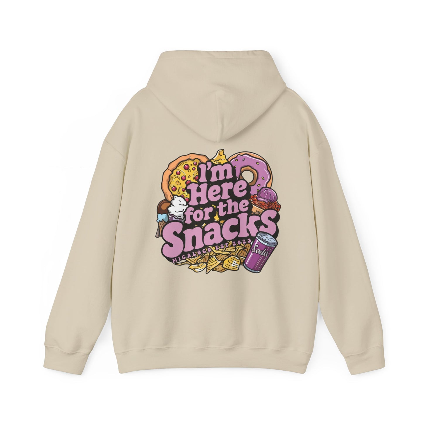 I'M HERE FOR THE SNACKS CLASSIC HOODIE
