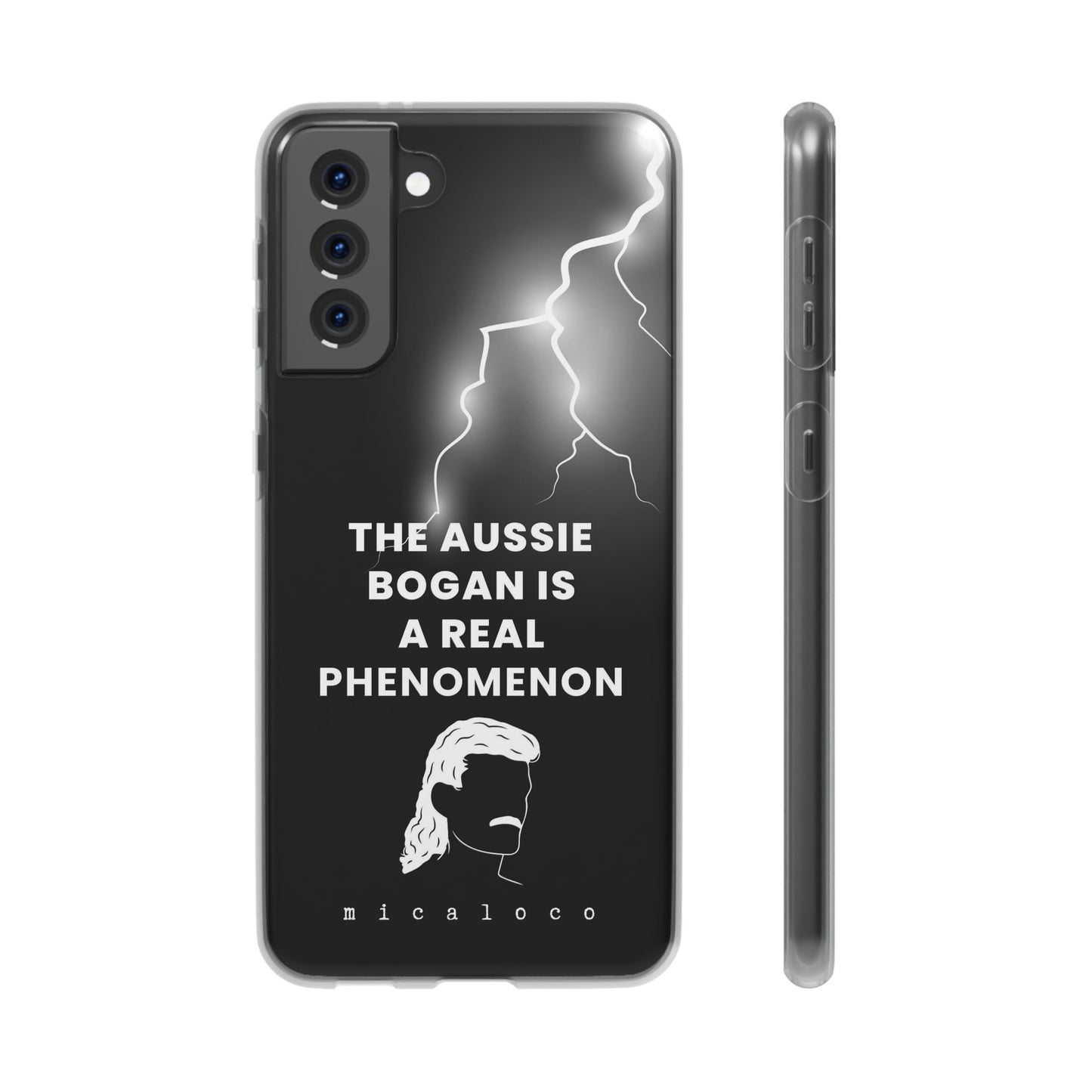 AUSSIE BOGAN PHENOMENON LIGHTENING BLACK FLEXI PH CASE