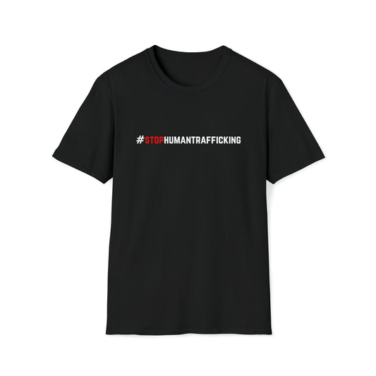 STOP HUMAN TRAFFICKING #2 T-SHIRT (WITH RED)